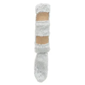 Kissen mit XXL-Schwanz, Plüsch/Jute/Katzenminze, 39cm